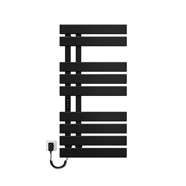 Emke Elektrischer Handtuchhalter 100×50cm Schwarz Flachbadheizkörper 320W L günstig online kaufen
