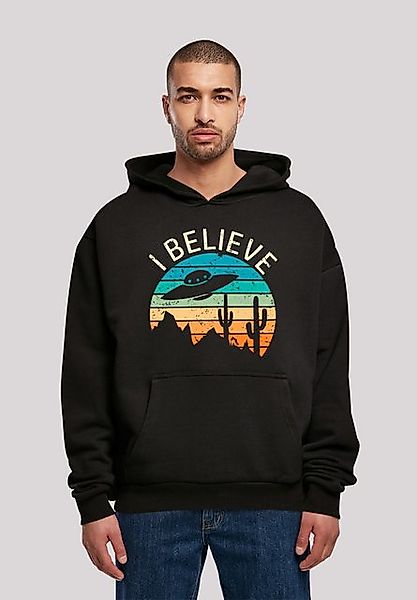 F4NT4STIC Kapuzenpullover I Believe UFO Alien Sonnenuntergang Premium Quali günstig online kaufen