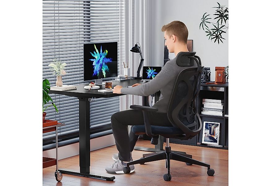 HOMALL Schreibtisch Schreibtisch Höhenverstellbarer mit Gedächtnis und Sitz günstig online kaufen
