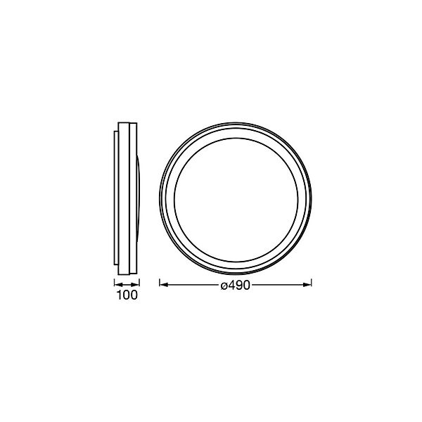 OSRAM SMART+ WiFi Deckenlampe ORBIS ZEST schwarz 50cm RGBCCT günstig online kaufen