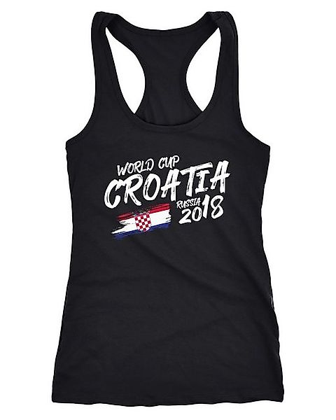 MoonWorks Tanktop Damen Tanktop Kroatien Croatia Hrvatska Fußball WM Weltme günstig online kaufen