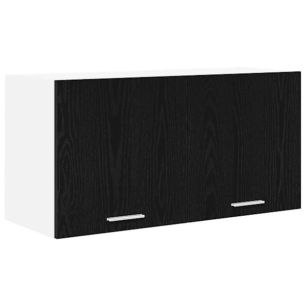 vidaXL Hängeschrank mit Tür Riga Schwarz Eichen-Optik 80 x 31 x 40 cm 88417 günstig online kaufen