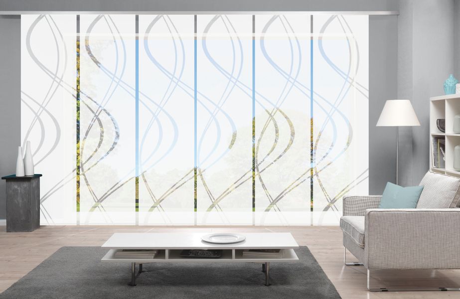 HOME WOHNIDEEN Schiebegardine "TIBERIO 6er SET" Paneelwagen 6 Stk. tlg. Sch günstig online kaufen