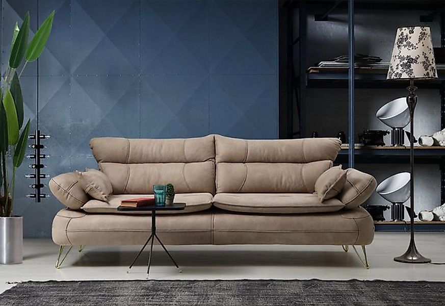 Xlmoebel Sofa Riesiges Drei-Sitzer-Sofa für das Wohnzimmer - XXL Wohnzimmer günstig online kaufen