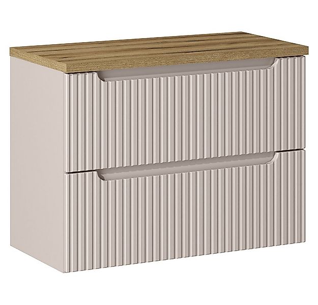 Lomadox Waschbeckenschrank NEWPORT-56-CASHMERE Waschtischunterschrank 80cm günstig online kaufen