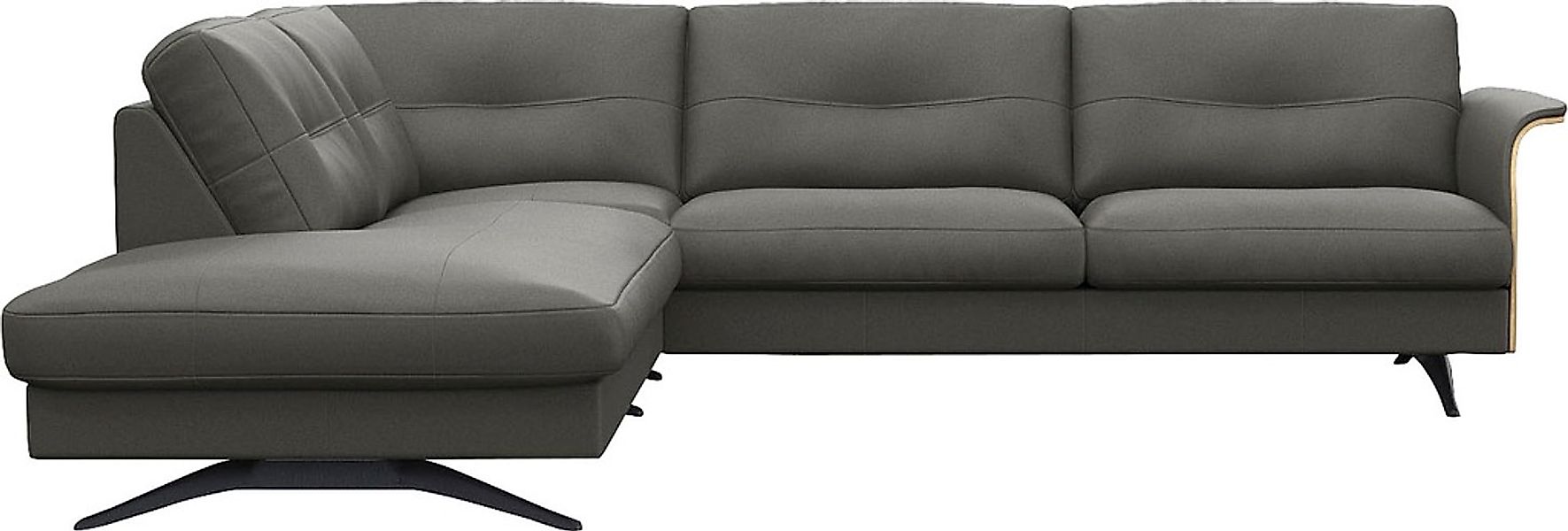 FLEXLUX Ecksofa "Glow bequem und komfortabel durch hochwertigen Sitzaufbau, günstig online kaufen