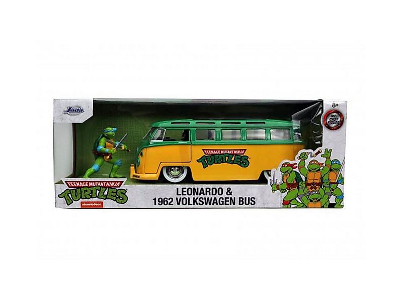 Teenage Mutant Ninja Turtles Spielzeug-Auto Turtles Leonardo 1962 VW Bus ca günstig online kaufen