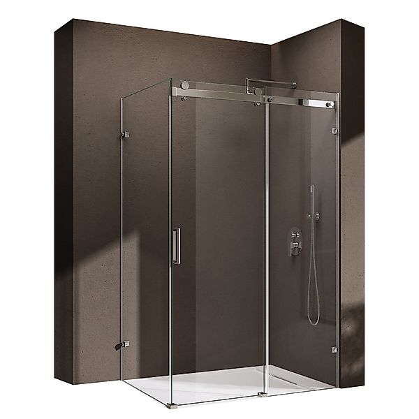 doporro Eckdusche Ravenna17K-2 L-Form Schiebetür ESG-Sicherheitsglas günstig online kaufen