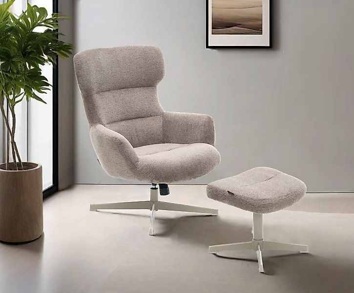 Home affaire Sessel "Clarah Relaxsessel, TV-Sessel mit Hocker", 360 Grad dr günstig online kaufen