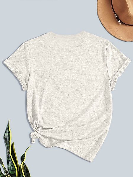 PYLIKE Kurzarmshirt Damen bequemes Sommer Kurzarmbluse Regenbogenherzen Pri günstig online kaufen