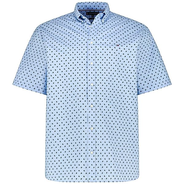 Tommy Hilfiger Freizeithemd mit Label-Stickerei Farbe hellblau Größe: 3XL günstig online kaufen