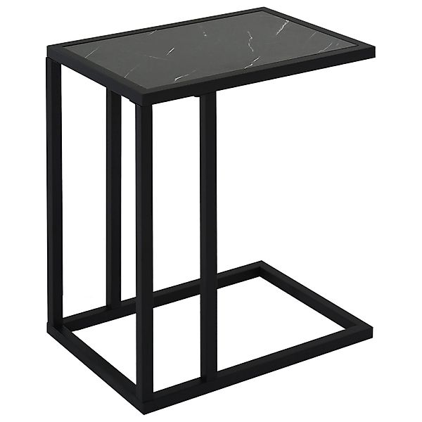 HOMCOM Beistelltisch  Spanplatte Metall Schwarz 45L x 30B x 51,5H cm günstig online kaufen