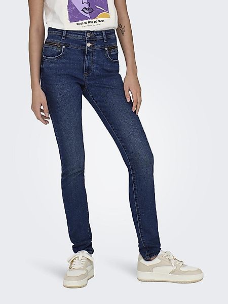 ONLY Skinny-fit-Jeans "ONLDAISY HW DB YOKE ZIP SKINNY DNM PIM" günstig online kaufen