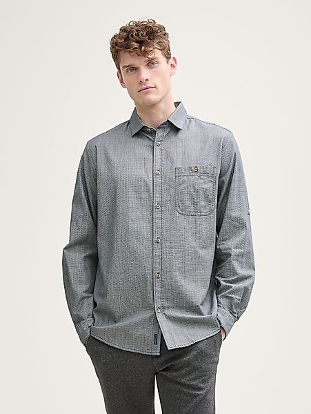 TOM TAILOR Langarmhemd Regular Fit Hemd günstig online kaufen