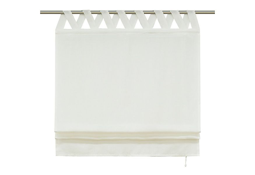 Delien Raffrollo Mila, mit Schlaufen, Leinenoptik Unifarbige Gardine, V Sch günstig online kaufen