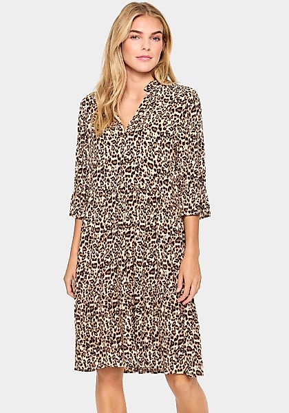 Saint Tropez "EdaSZ Dress" Sommerkleid, Tunikakleid mit Volant und 3/4 Ärme günstig online kaufen