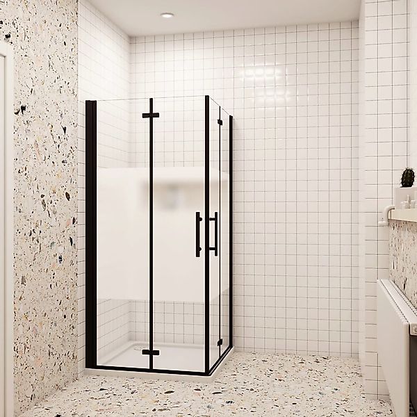 duschspa Eckdusche 195cm Duschkabine Duschtür Falttür günstig online kaufen