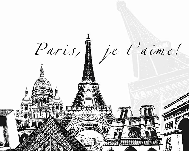 Fototapete "Paris" 4,00x2,50 m / Glattvlies Perlmutt günstig online kaufen