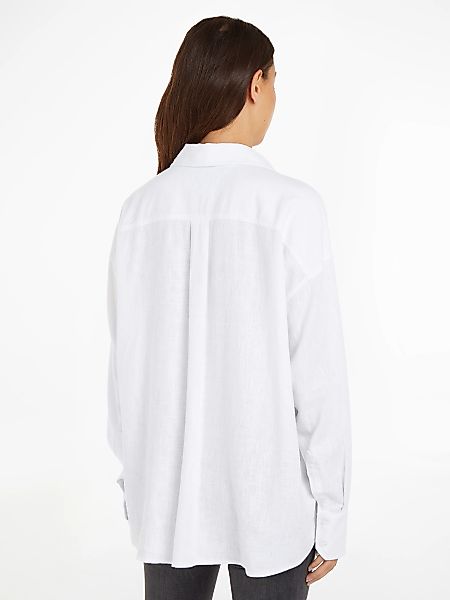 Tommy Jeans Klassische Bluse "TJW SP OVR LINEN SHIRT", mit Tommy Jeans Flag günstig online kaufen