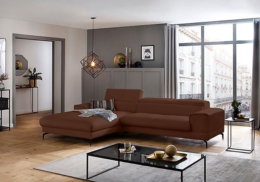 W.SCHILLIG Ecksofa "piedroo, Designsofa mit tollem Sitzkomfort, L-Form", Ko günstig online kaufen