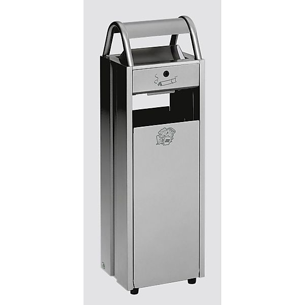 PROREGAL Kombiascher Mit Schloss Und Blenden 35 Liter HxBxT 97,5 x 30,5 x 2 günstig online kaufen