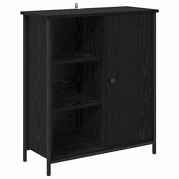 vidaXL Sideboard Schwarz Eichen-Optik 70 x 30 x 80 cm Holzwerkstoff 882811 günstig online kaufen