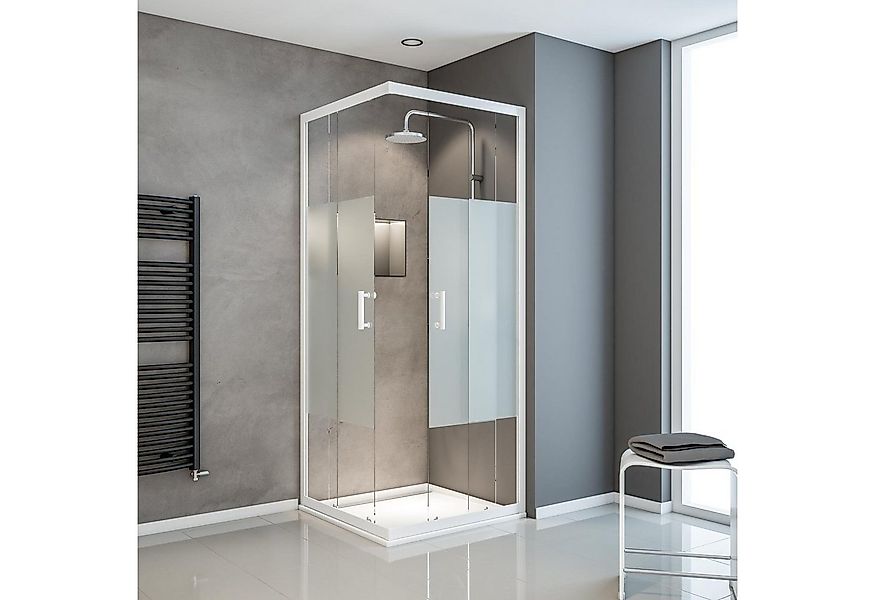 Schulte Eckdusche Sunny, Höhe: 190 cm, BxT: 80x80 cm, 5 mm Sicherheitsglas, günstig online kaufen