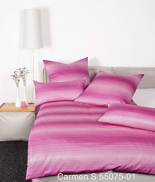 Janine Janine Interlock-Jersey Bettwäsche CARMEN S 55075 viva magenta Größe günstig online kaufen