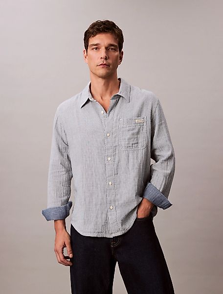 Calvin Klein Jeans Langarmhemd "CASUAL CLASSIC", Mit Rundhalsausschnitt günstig online kaufen