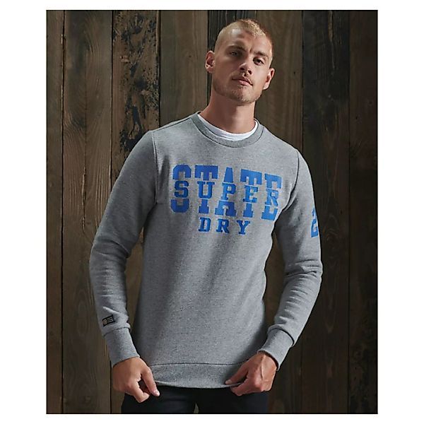 Superdry Track&field Classic Crew Sweatshirt L Soft Grey Marl günstig online kaufen