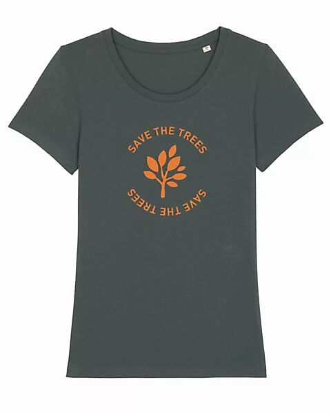 Damen T-shirt Aus Bio-baumwolle "Save The Trees" günstig online kaufen