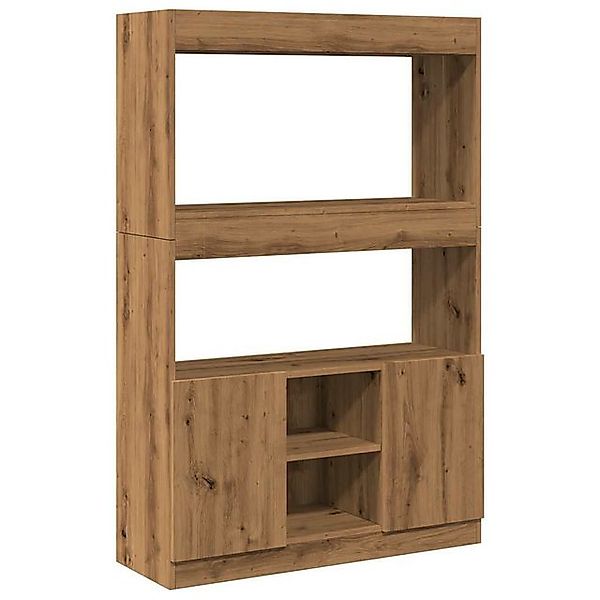 vidaXL Bücherregal Highboard Artisan-Eiche 92x33x140 cm Holzwerkstoff, 1-tl günstig online kaufen