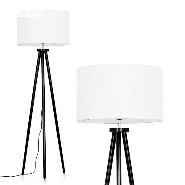 hofstein Stehlampe Stehlampe aus Holz/Stoff in günstig online kaufen