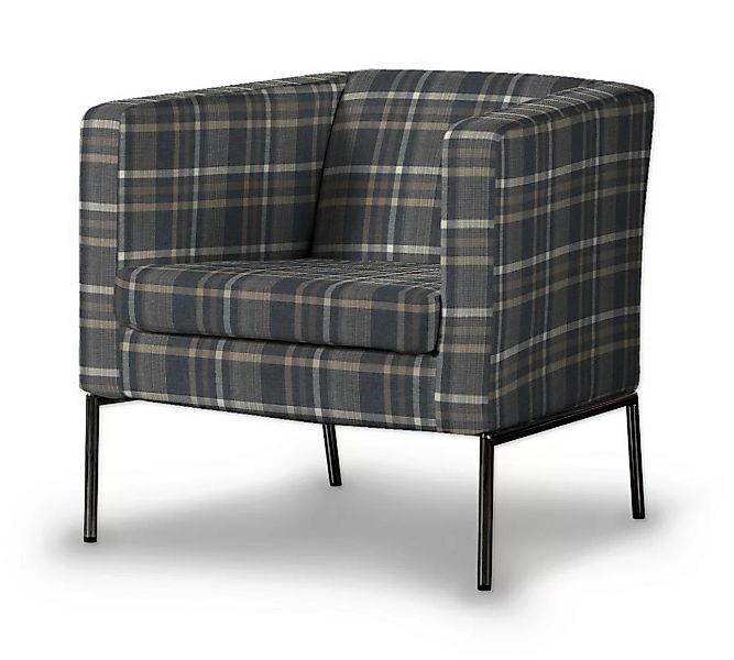 Bezug für Klappsta Sessel, braun- blau, Sessel Klappsta, Edinburgh (703-16) günstig online kaufen