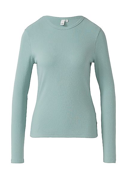 QS Langarmshirt T-Shirt Geripptes Longsleeve im günstig online kaufen