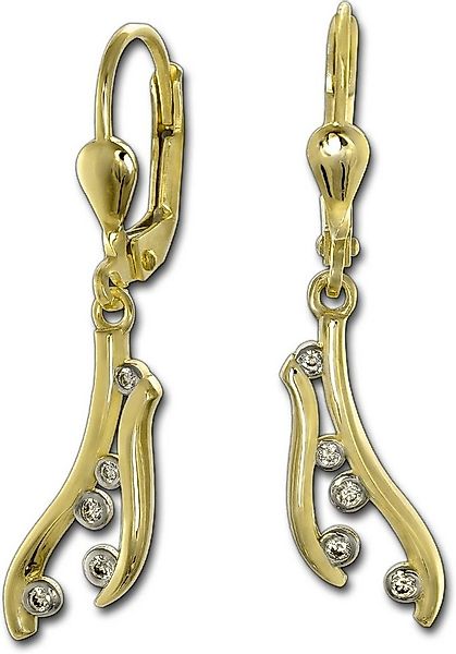 GoldDream Paar Ohrhänger GoldDream Ohrhänger Ranke Zirkonia 8K (Ohrhänger), günstig online kaufen