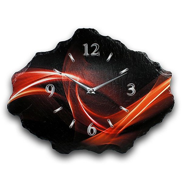 Kreative Feder Wanduhr Design-Wanduhr aus Stein günstig online kaufen