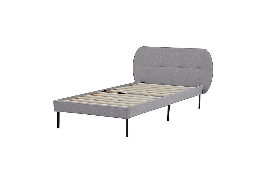 en.casa Polsterbett, »Porvoo« Textil 90 x 200 cm Grau günstig online kaufen