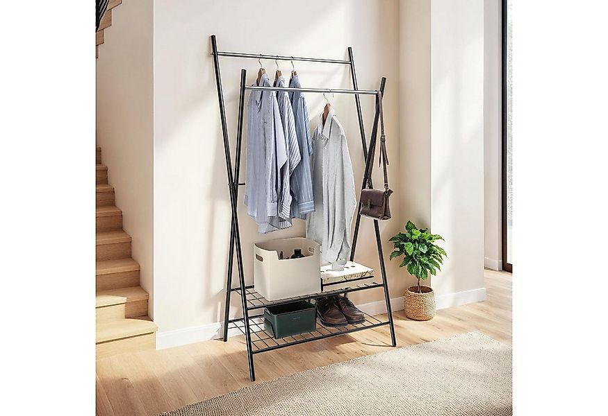 IDIMEX Kleiderständer RUBY, Standgarderobe mit Schuhablage aus Metall Flurg günstig online kaufen
