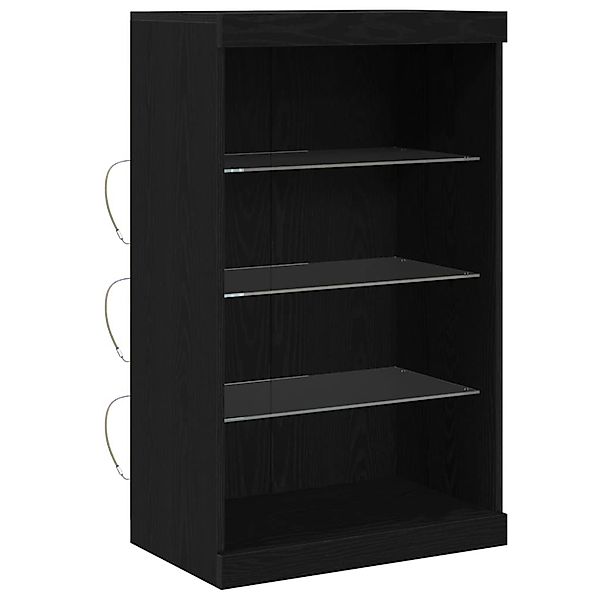 vidaXL Sideboard Schwarze Eiche 60,5 x 37 x 100 cm Holzwerkstoff 863047 günstig online kaufen