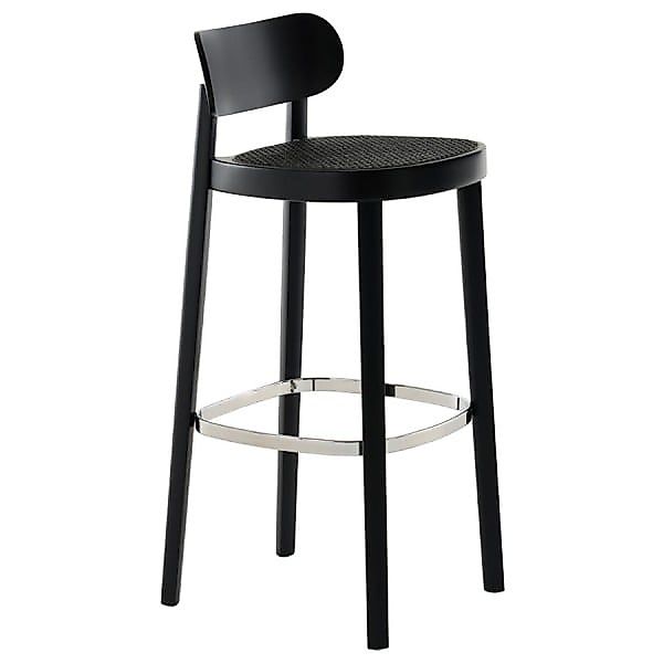 THONET 118 H Barhocker Dark Melange | Sitz-Rohrgeflecht | Buche gebeizt sch günstig online kaufen