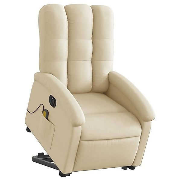 vidaXL Elektrischer Massagesessel mit Aufstehhilfe Creme Stoff 3204137 günstig online kaufen