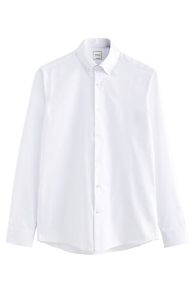 Next Langarmhemd Pflegeleichtes Skinny Fit Oxford-Hemd günstig online kaufen