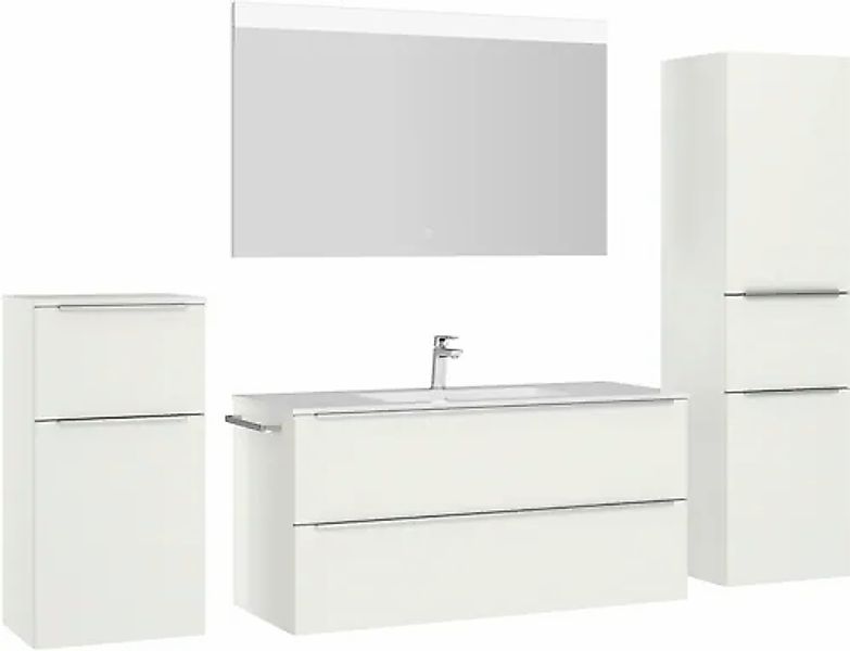 nobilia® Badmöbel-Set »Levere« vormontiert, mit Soft-Close, 4 Stk. tlg. günstig online kaufen