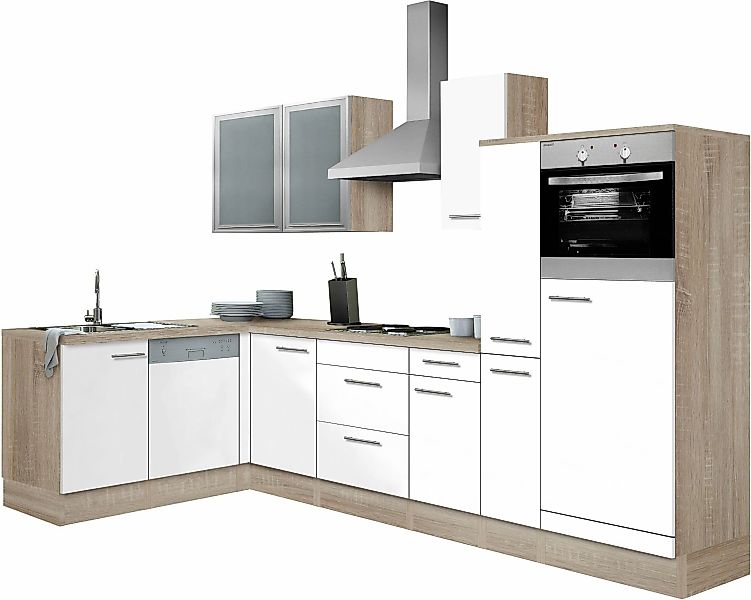 OPTIFIT Winkelküche "Kalmar", Stellbreite 300x175 cm, wahlweise mit E-Gerät günstig online kaufen