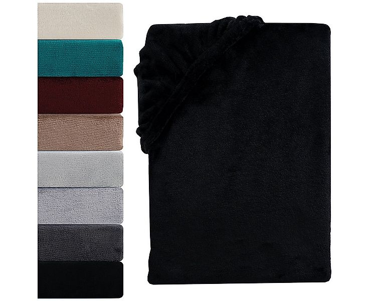 Visaggio Spannbettlaken Cashmere Touch Winter Spannbetttuch Super Soft Bett günstig online kaufen