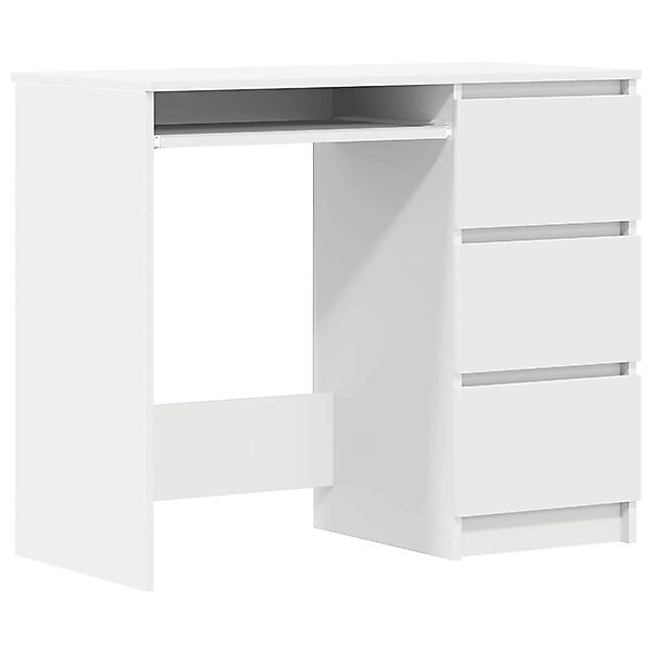 vidaXL Schreibtisch Weiß 90x45x76 cm Holzwerkstoff 801373 günstig online kaufen