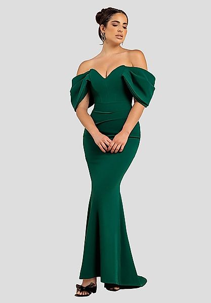 Goddiva Maxikleid Off The Shoulder Draped Sleeve Maxi Dress langes Kleid günstig online kaufen