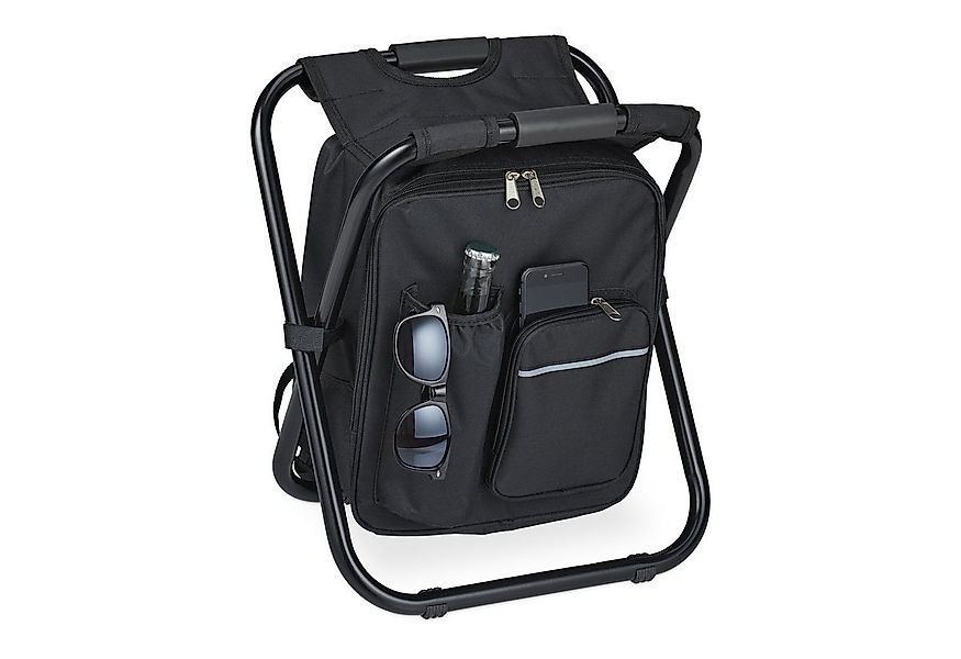 relaxdays Campinghocker Klappbarer Campinghocker mit Tasche günstig online kaufen