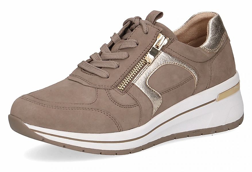 Caprice Keilsneaker, Freizeitschuh, Halbschuh, Schnürschuh mit Kontrastbesa günstig online kaufen